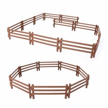 20 Pcs Farm Corral Fence Toys Panel Accessories Playset Barn Animal Figures For  - £15.71 GBP