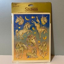 Vintage Hallmark 1982 Unicorns Stars Stickers - £19.60 GBP