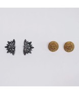 2 Pairs of Vintage Clip-on Earrings 1 SIGNED &quot;Western Germany&quot; COSTUME J... - $194.60 MXN