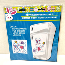Easter Bunny Basket Egg 12.5 inch Refrigerator Magnet Easter Decoration New Seal - £5.11 GBP
