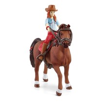 Schleich Horse Club, Horse Toys for Girls and Boys, Hannah and Cayenne with Ride - £29.30 GBP