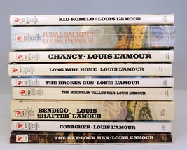 Louis L&#39;Amour Vintage 1980s Bantam Westerns Paperback Lot of 9 Books 02327 - £19.74 GBP