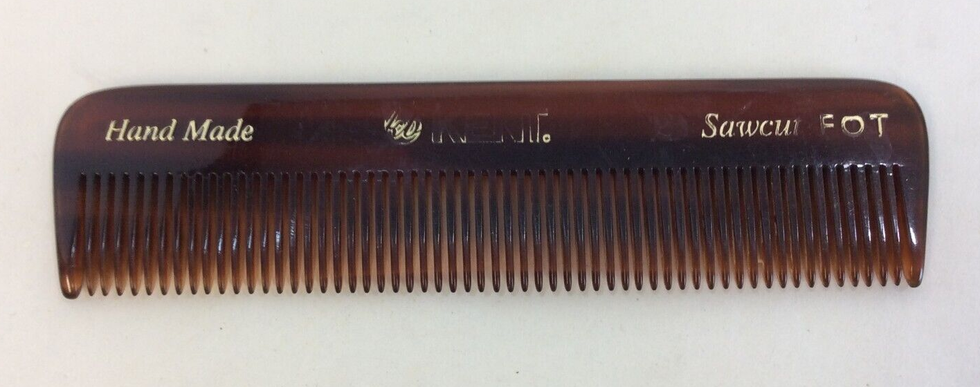 Vintage Hand Made Kent Sawcut Comb Small 4&quot; Long - $3.95