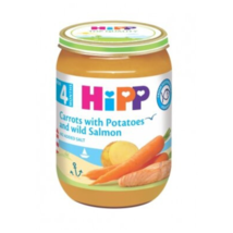 HiPP Carrots With Potatoes And Wild Salmon Puree Jar - £8.89 GBP