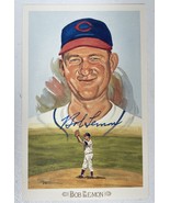 Bob Lemon Signed Autographed Perez Steele Photo Postcard - €43,41 EUR