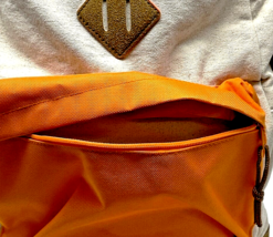 Color Block Backpack Cream & Orange 16" Essential School Backpack for KIds image 5