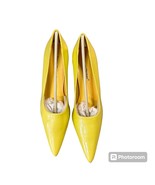 Pierre Dumas Women&#39;s Yellow Patent Faux Leather Pointed Toe High Heels S... - $23.36