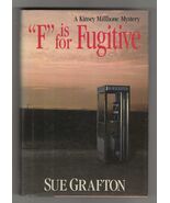 Sue Grafton F IS FOR FUGITIVE First edition First printing SIGNED Myster... - $35.99