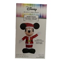 Gemmy Disney Magic Holiday Mickey Mouse Airdorable Christmas Inflatable ... - £16.78 GBP