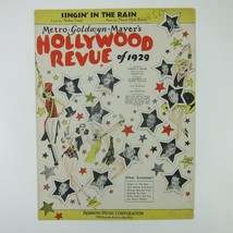Sheet Music Singin In The Rain Hollywood Revue of 1929 Joan Crawford Vintage - £11.85 GBP