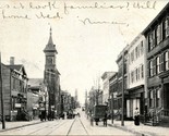 New Brunswick new Jersey NJ George Street View Vtg Postcard 1907 UDB Q15 - $6.10