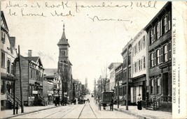 New Brunswick new Jersey NJ George Street View Vtg Postcard 1907 UDB Q15 - £4.79 GBP
