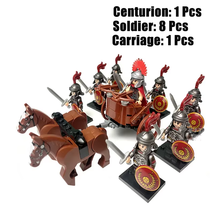 Roman Legion Building Blocks Medieval Knight Warhorse Cavalry Soldiers 1... - £24.74 GBP