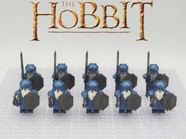 The Hobbit The Lonely Mountain Dwarf Cobalt Armour Soldiers 10pcs Minifigures - £17.08 GBP