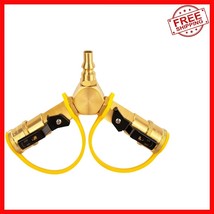 Versatile RV Propane Quick Connect Y Splitter - Connect Two Appliances E... - $47.51
