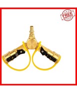 Versatile RV Propane Quick Connect Y Splitter - Connect Two Appliances E... - $871.24 MXN