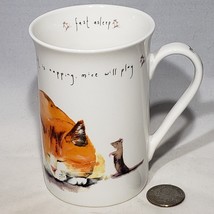 Kent Pottery Porcelain Mug Cat is Napping Mice Will Play Coffee Tea Mug 10 oz - £15.14 GBP