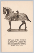 London England Henry VIII Horse Armour Tower of London 1940s Vintage Postcard - £11.42 GBP