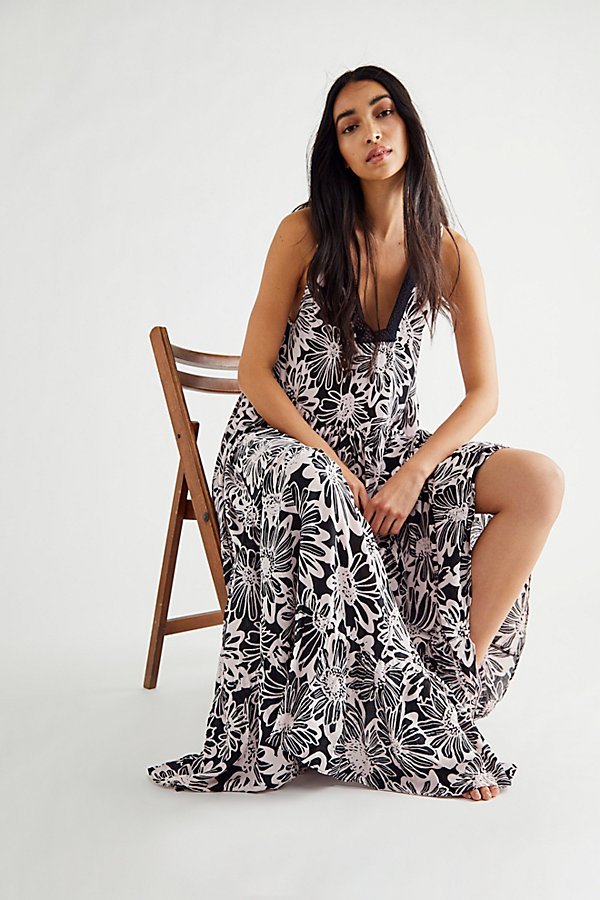 long full sleeve maxi dresses LESET Lauren Long Sleeve Maxi Dress in Black in Jersey