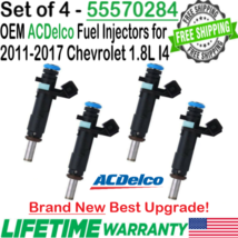 NEW x4 ACDelco OEM Best Upgrade Fuel Injectors for 2012-17 Chevrolet Son... - $460.84