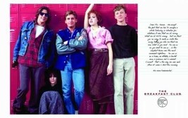The breakfast club poster cast by lockers 61 cm by 91.4 cm Molly ring forest-... - £7.03 GBP