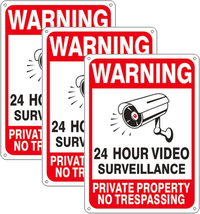 Smile Your on Camera Signs - Warning the Owner of This Property Sign - 24 Hour V - $15.14