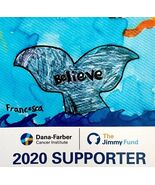 Dana Farber Cancer Institute Magnet Jimmy Fund Supporter 2020 Whale Beli... - $371.27 MXN
