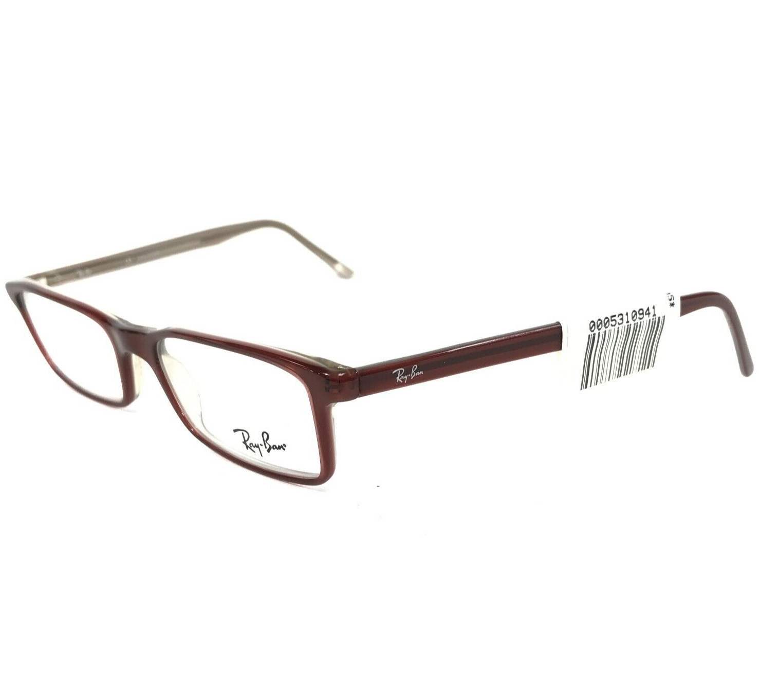 Ray-Ban Brille Rahmen RB 5027 2079 Grau Rot Rechteckig Voll Felge 50-17-140 - $49.48
