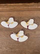 Set of Three Ceramic Apple Slices Wall Hangings Red Apple Slices Wall Decor - £8.58 GBP