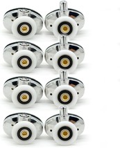 Set Of 8 New Oval Butterfly Single Wheel Shower Door Rollers 23Mm - £27.71 GBP