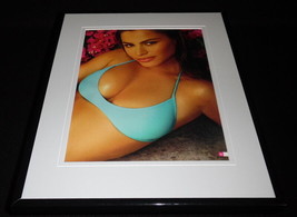 Sofia Vergara 2005 Blue Bikini Framed 11x14 Photo Display - $34.64