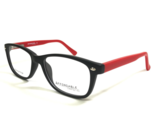 Affordable Designs Eyeglasses Frames Manny Red Black Square Full Rim 53-... - $54.44