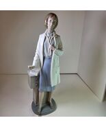 Vintage Lladro NAO Female Doctor Figurine 1982 Spain 13&quot; Porcelain Medic... - $316.89 CAD