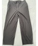 Ruby Rd Capri Pants Womens 10 Black Beaded Trim Straight Leg Mid Rise St... - $257.57 MXN