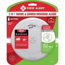 First Alert Voice and Location Alert Battery-Powered Photoelectric Smoke... - $51.95