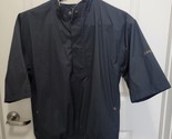 DryJoys By Footjoy Jacket Mens Medium M Black Short Sleeve 1/2 Zip Pullo... - $24.74