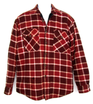 Vintage Towncraft Plaid Flannel Shirt Jacket Diamond Quilt Lined Size Me... - £15.86 GBP