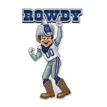 Dallas Cowboys Pennant Shape Cut Mascot Design - $30.99