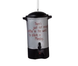 Midwest-CBK Gray Coffee Pot Christmas Ornament Office Home Tree Funny Ha... - £6.41 GBP