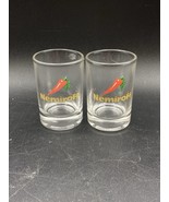 Nemiroff Ukrainian Honey Pepper Vodka 2 Shot Glasses Logo Ukraine - $24.74