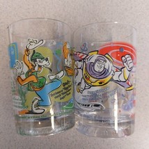 Vintage Set Of 2 Mickey Buzz Goofy McDonalds Disney 100 Years Magic Glasses - £21.26 GBP