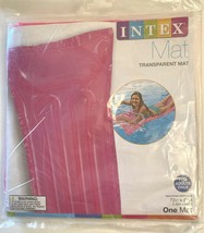 Intex Mat Pool Float Swimming Inflatable Transparent PINK - Adult  - £15.94 GBP