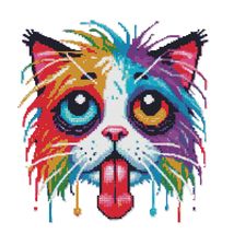 Humor - Tired after work cat - Cross Stitch Pattern PDF - Instant Download - $5.00