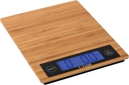 Bamboo 11-Lb Digital Kitchen Scale 382821 By Taylor Precision Products. - £40.64 GBP