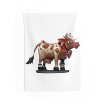 Light Brown Cow Indoor Wall Tapestries - £18.98 GBP