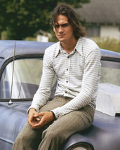 James Taylor in Two-Lane Blacktop sitting on 1955 Chevrolet car 16x20 Canvas - £55.94 GBP