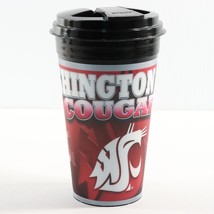 Washington State Cougars Spirit Travel Stadium Cup w/ Flip Top Lid WSU T... - £8.72 GBP