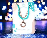 Gemma Simone Aqua Beaded Layered Lariat Necklace New With Tags MSRP $64 - $34.64