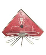 Vintage Tie Rack with Dial-a-Match Color Coordinator Deco Tie Valet Rack - £18.25 GBP