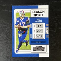 2021 Panini Contenders Football Josh Allen Base #10 Buffalo Bills - £1.57 GBP